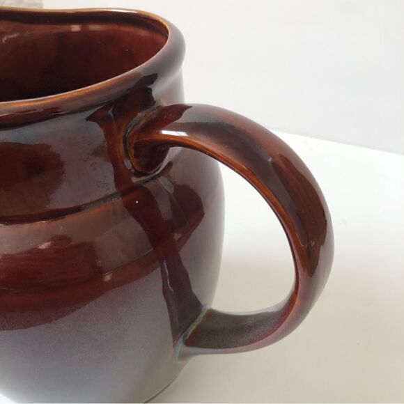 Stoneware handmade pottery drinking pitcher glazed earthenware - Picture 6 of 13